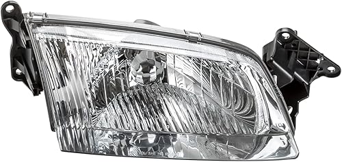 ALLIGATOR AUTO LIGHTS Repuesto para Mazda 626 LX, ES 2000-2002 DOT/SAE, conjunto de faros delanteros halógenos con bombillas, lado derecho/pasajero