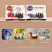 Vista 47 de TRUMIRI Incense Cones - Combo Pack of 20 Cone Incense - 10 Nag Champa + 10 Palo Santo - Insence Cones - Incense Cones Scented - Cone Incense Scents