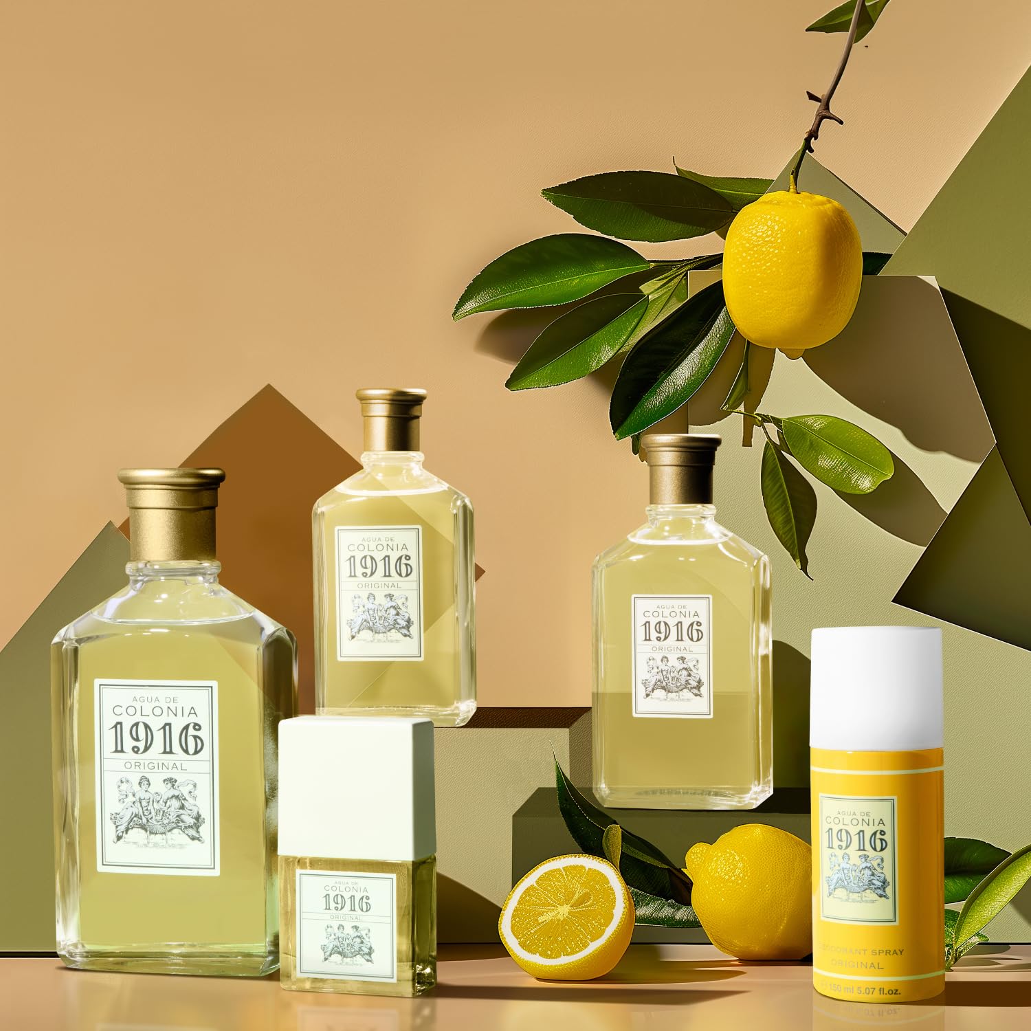 1916 - Original 400 ml, Perfume Hombre y Mujer, Colonia 1916 Original, Perfumada y sin Pulverizador, Eau de Toilette Masculina, Femenina, Cítrica y Floral, Colonia de Larga Duración y Poder Inmenso