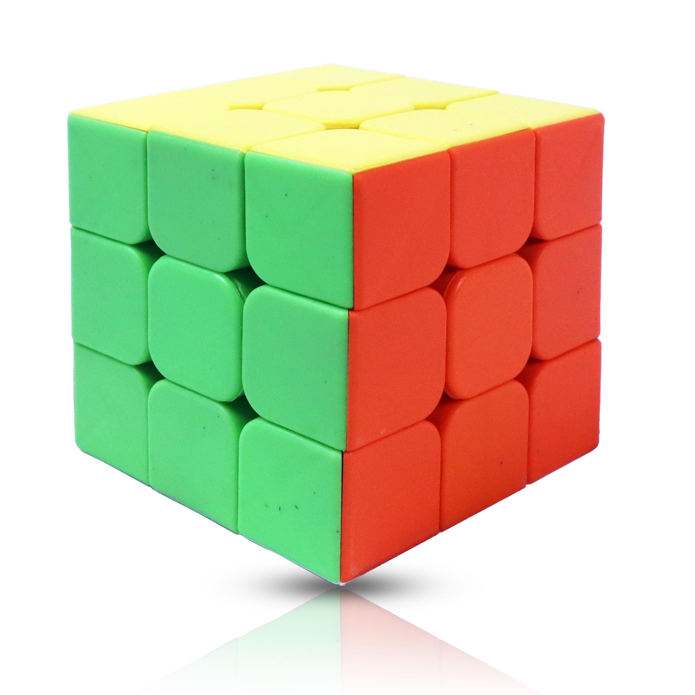 Toyshine High Stability Stickerless - 3X3X3 Speed Cube, Multi Color, Kids and Professionals