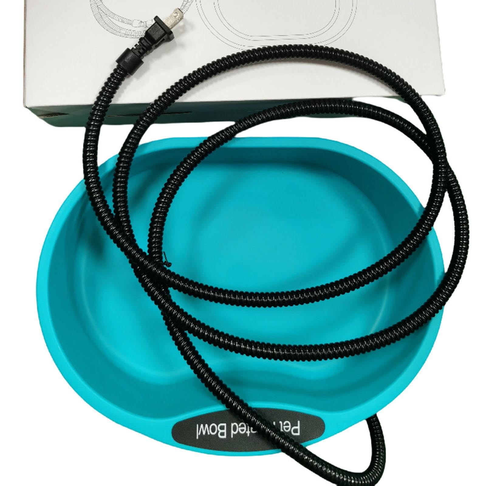 Tazón térmico para mascotas, cuenco de agua calentado termostático, cuenco térmico automático para perros, cuenco para beber a temperatura constante, material de polipropileno