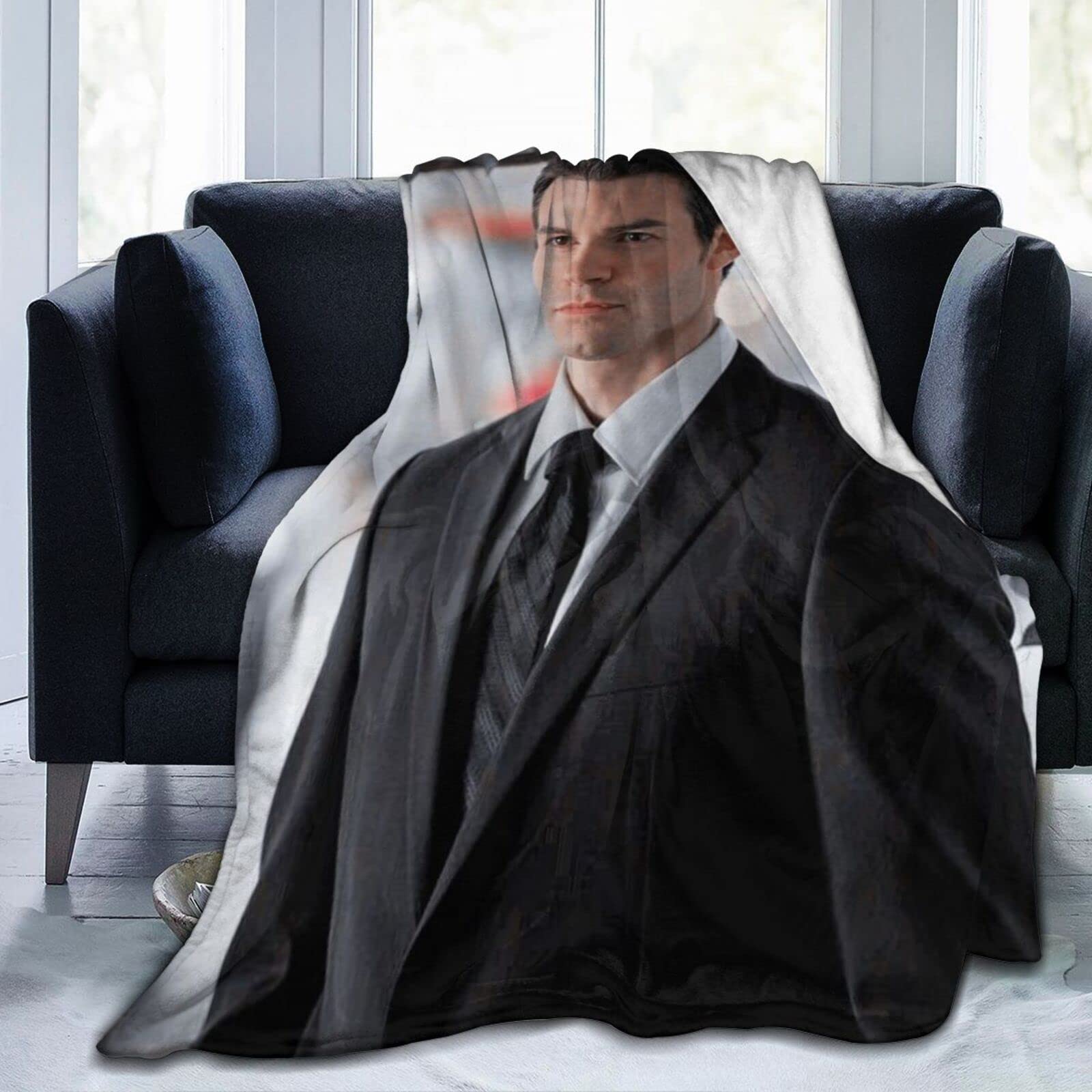 DJNGN Cozy Plush Elijah Thow Blanket Mikaelson Flannel Blanket,Bedding Warm Fleece Soft Blanket for Sofa Couch Living Room Office Car Camp Beach Blankets 50"X40"
