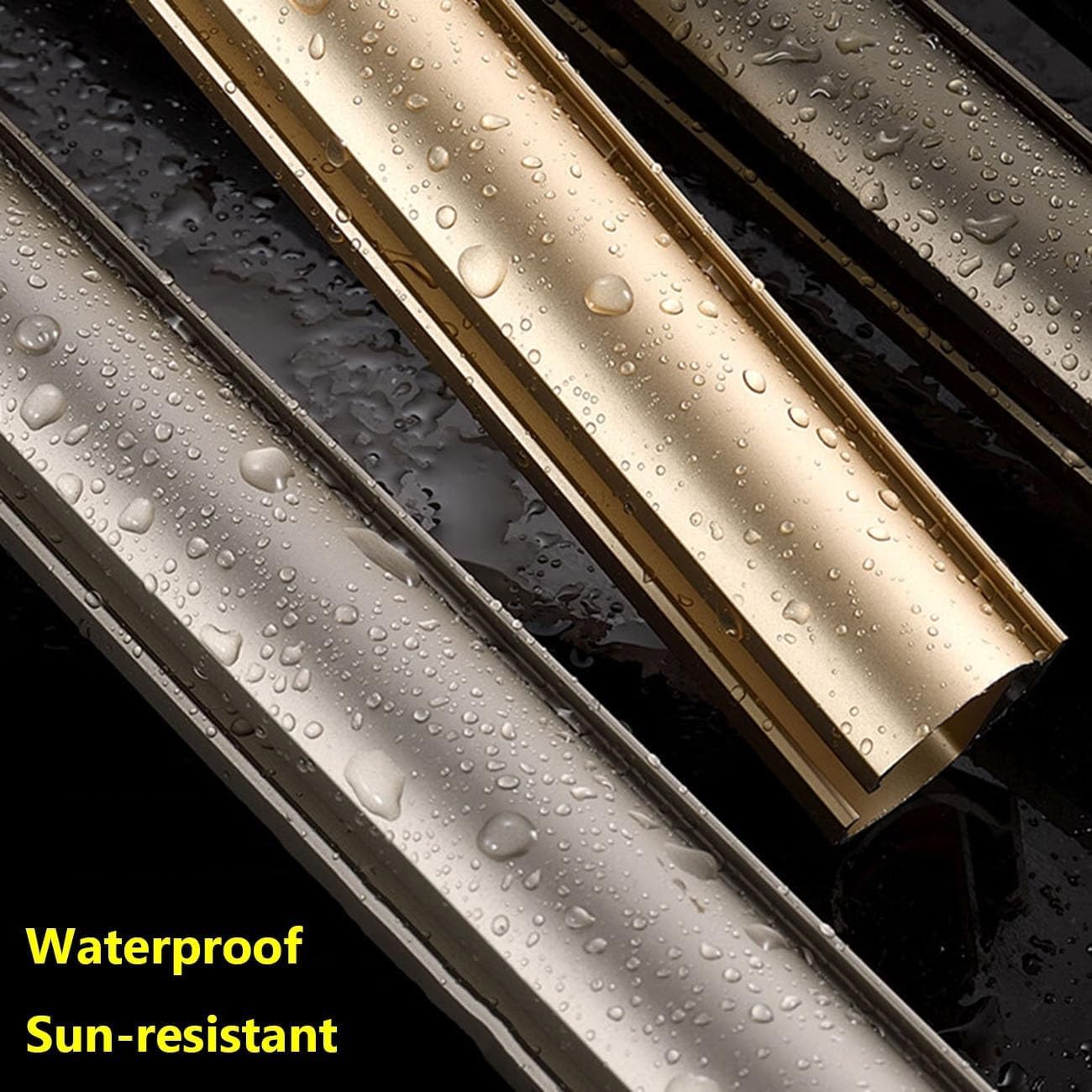 Aluminiowy system szyn do zasłon podwójnych i przegród pokojowych, montowany z boku do okien, szaf i zasłon prysznicowych, 230 cm - czarne wykończenie