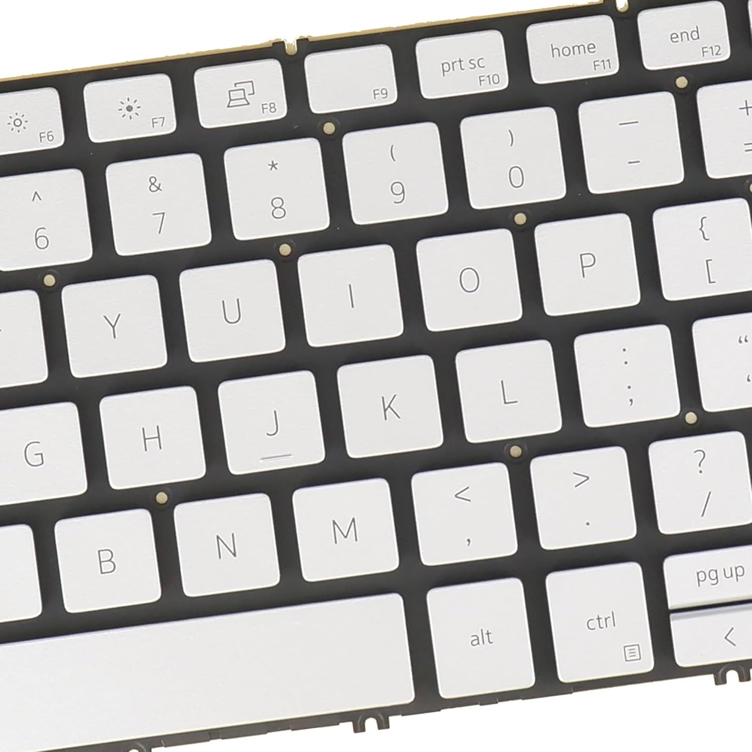 US English Layout- Laptop Keyboard for Dell Inspiron 7500 2in1, 7506 2in1, 7590 2in1, 7591 2in1, 7706 2in1, 0GMXMJ GMXMJ, Backlit, Silver, No Frame, Pulled, Tested