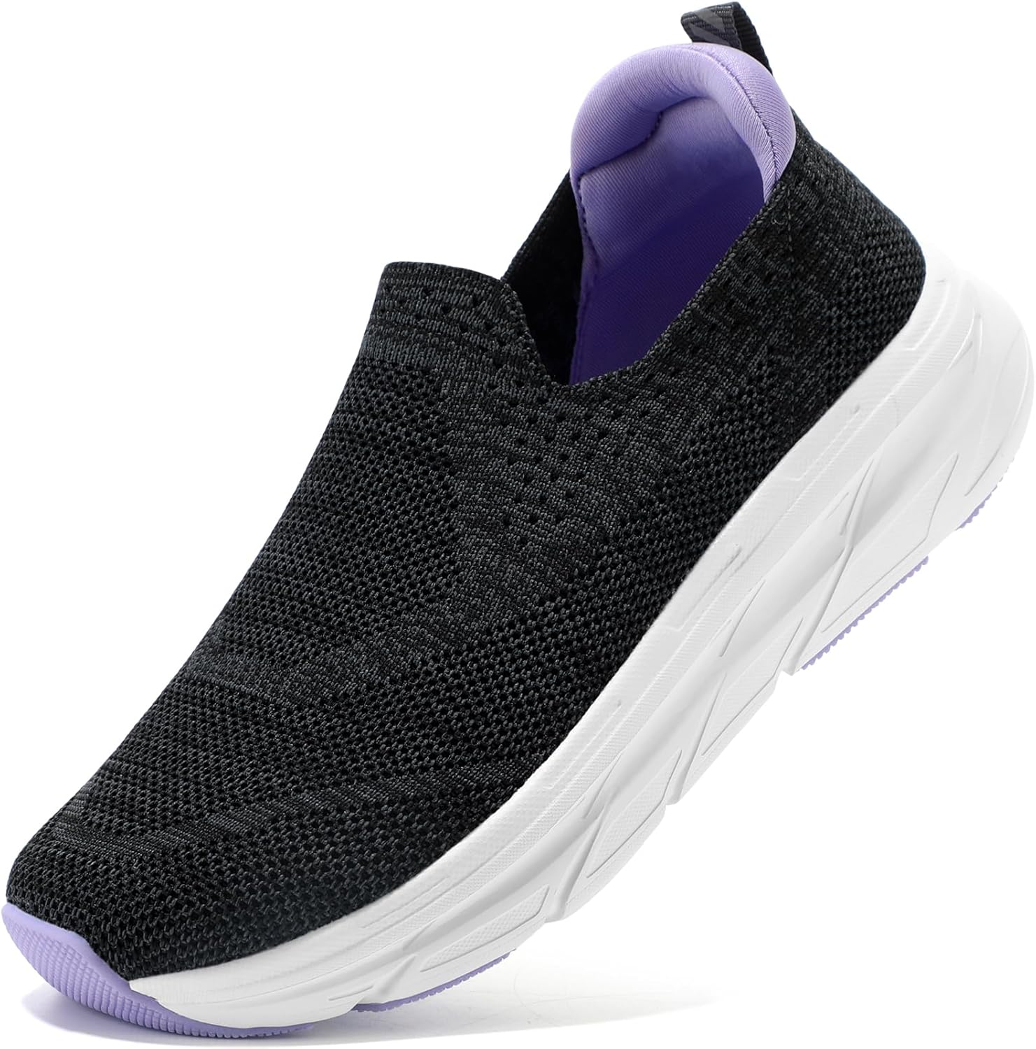 STQ Slip on Sneakers Women Walking Shoes with Arch Support Comfortable Non-Slip Nurse Shoes