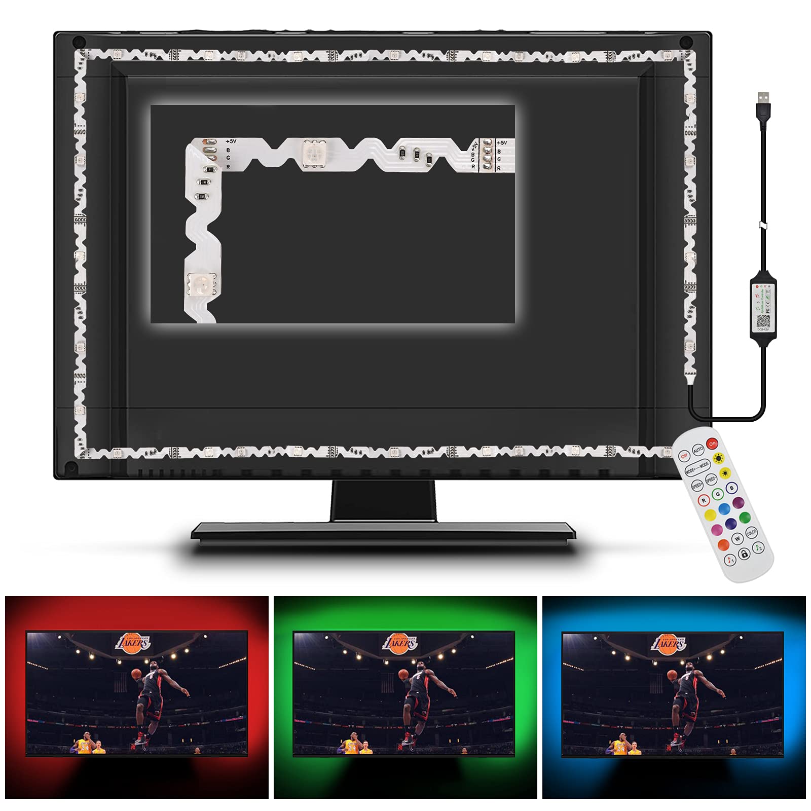 Buy DANCRA TV LED Backlight USB Powered Dreamcolor LED Strip Light Kit