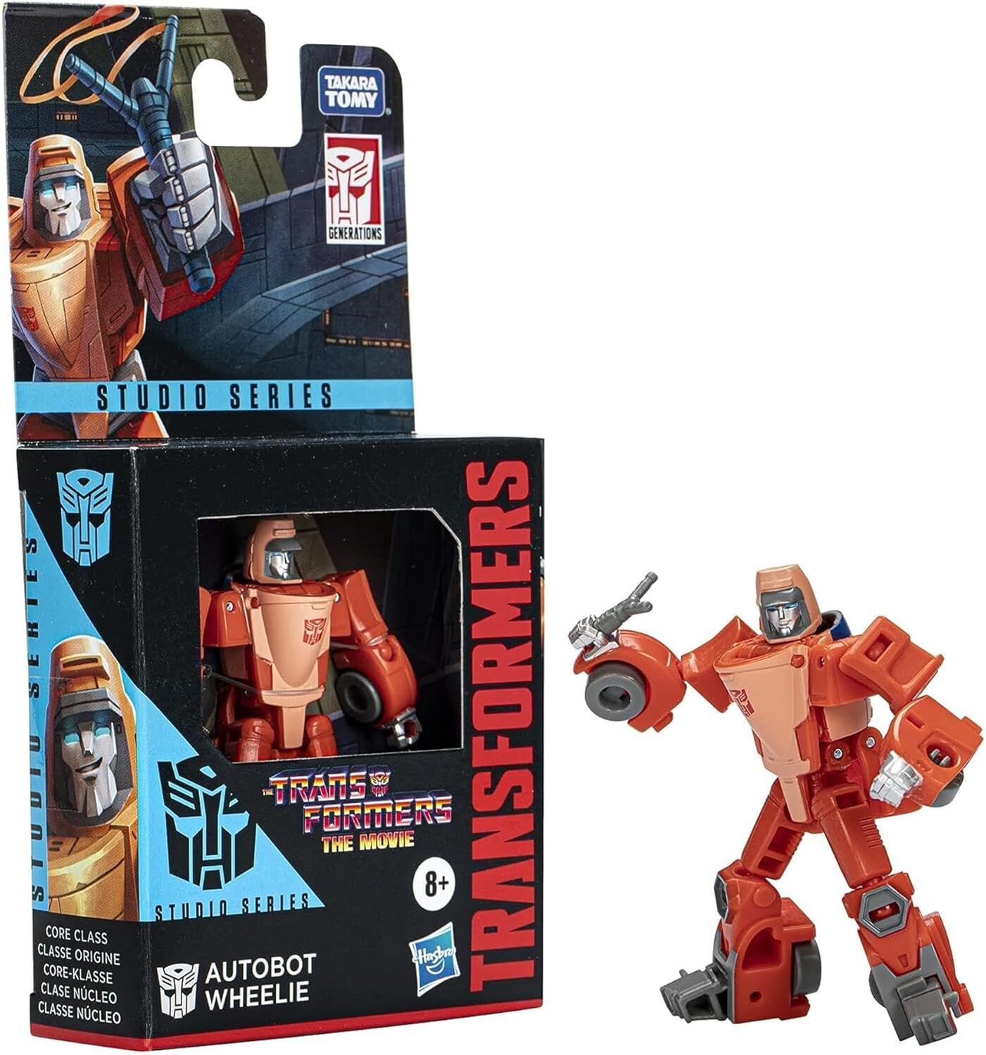 Transformers Toys Studio Series Core Class The The Movie Autobot Wheelie Action Figure - Ages 8 and Up, 3.5-inch