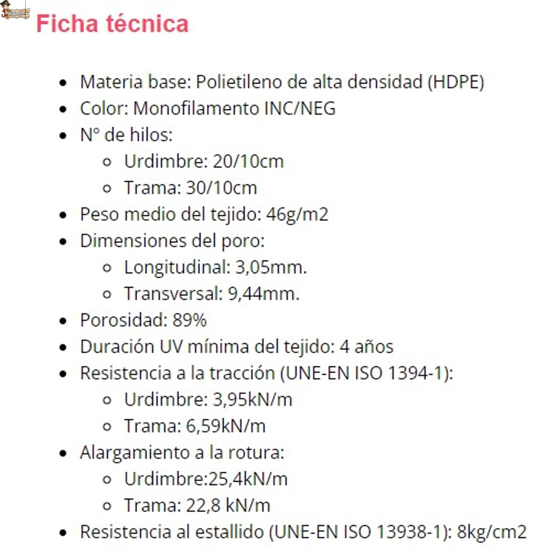 BricoLoco.com Malla antigranizo para huerto. Red para Proteger del pedrisco y el Granizo Cultivos, huerto, jardín o árboles. (4,5x12 MTS.)
