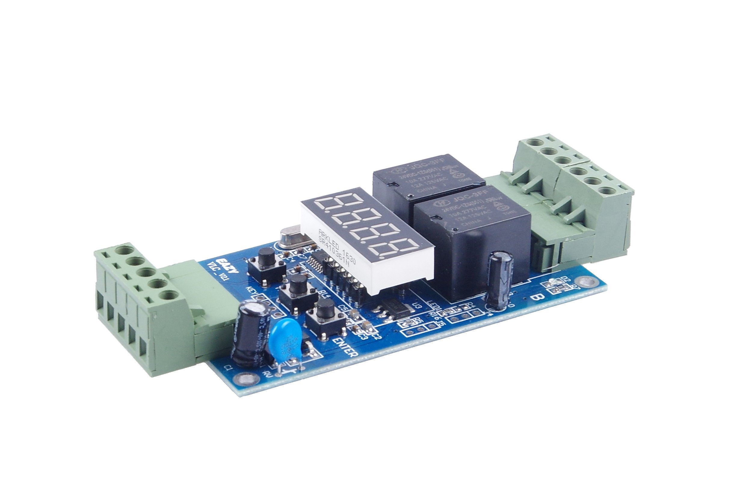 KNACRO 2 Channel DC 24V Programmable Time Relay 30 Steps time 