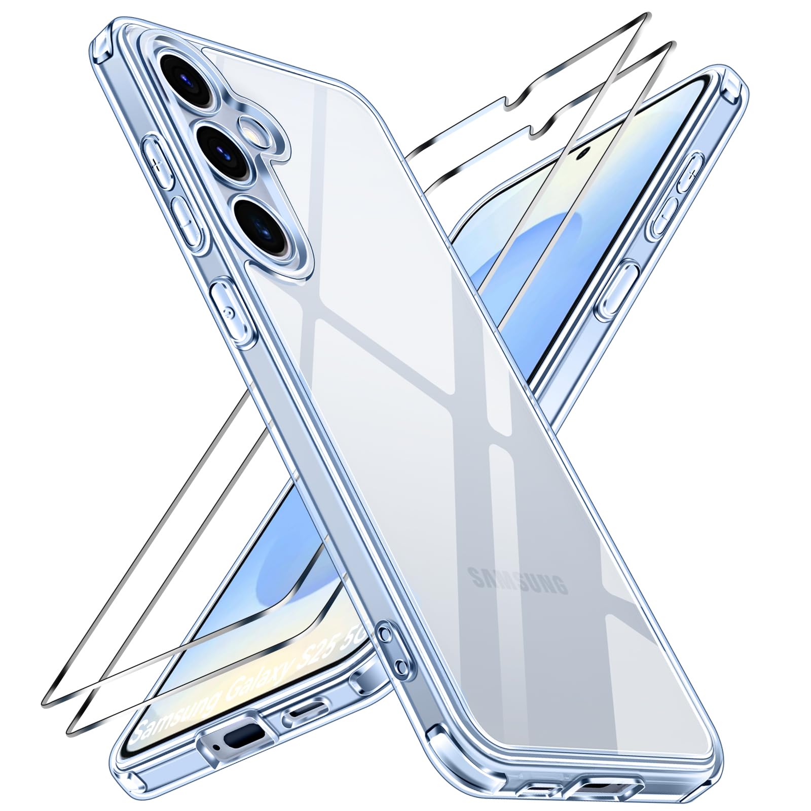 ivoler Clara Funda para iPhone 17, con 2 Piezas Cristal Templado, [Protección Militar] Anti-Amarillo Carcasa Antigolpes Bumper Case Cover - Transparente — view 19