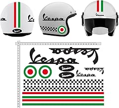 GamesMonkey Helmet Stickers Kit Black Stripes Italy Helmet Glossy Vinyl
