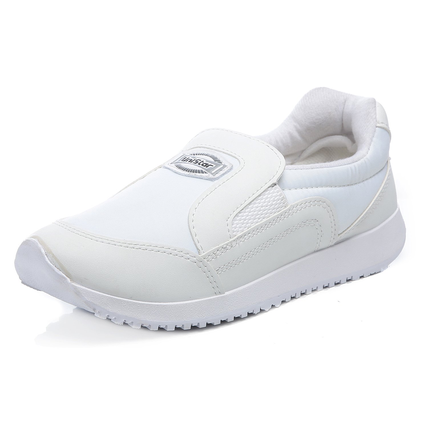 Unistar GlideStep Ultra: Mens Stylish Anti-Skid Running and Walking Shoes with Narrow Toe (White) (B06XFYWJ83) Amazon Price History, Amazon Price Tracker