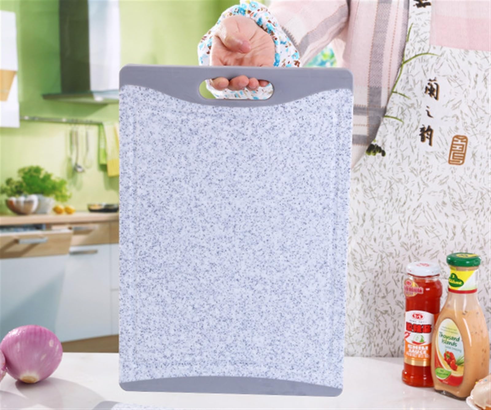 Tabla de Cortar Cocina Tablas De Cortar Para Cocina: Paquete De 3 Tablas De Cortar Con Diferentes Tamaños Y Asas Antideslizantes para Cortar Pan, Carne o Verduras