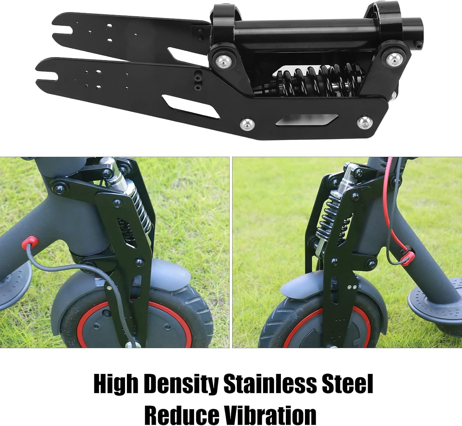 VBESTLIFE Electric Scooter Suspension Fork, Stainless Steel Front Fork Shock Absorption Kit Includes Mounting Accessories Fit for M365 M365 Pro