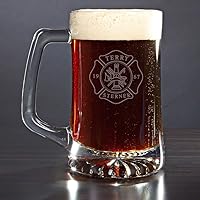 Vista 4 de Taza de cerveza en relieve con escudo personalizado (producto personalizado)