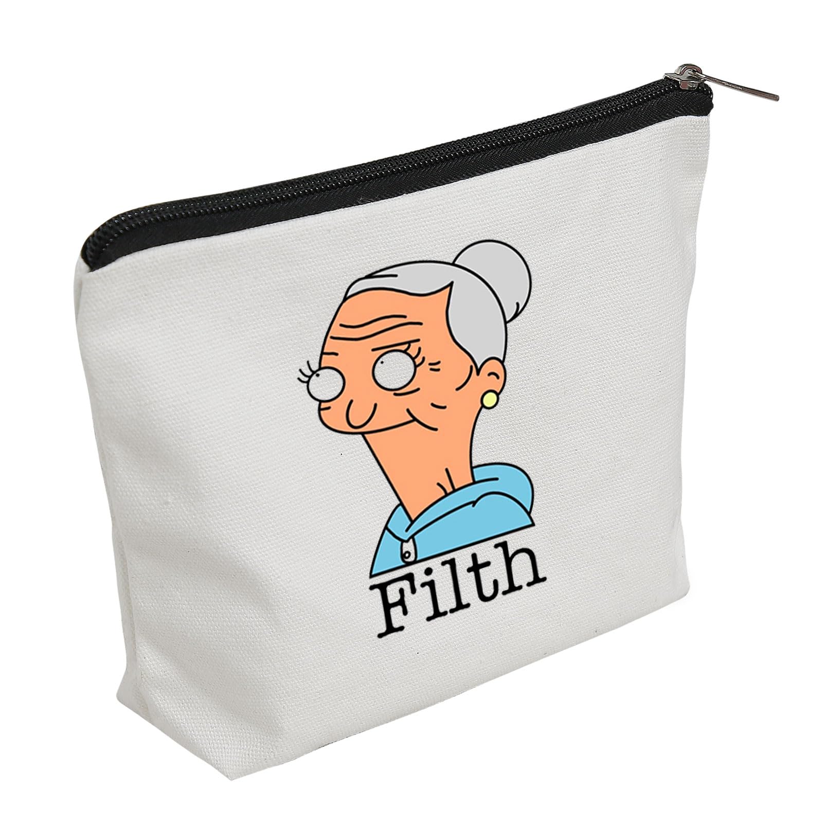 WZJHCL Bob’s Edith Makeup Pouch Burgers Inspired Cosmetic Kit Bag TV Series Storage Pouch Bag Filth Gift (Filth)