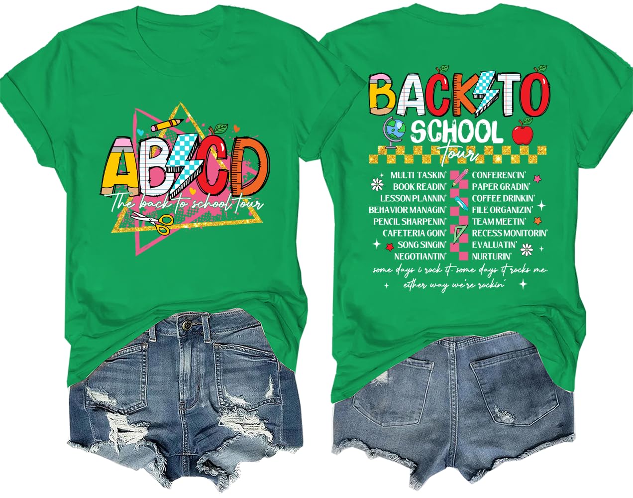 GenericThe Back to School Tour T-Shirt, ABCD Teacher Tour T-Shirt, ABCD The Back to School Tour Shirt, Unisex T-Shirt