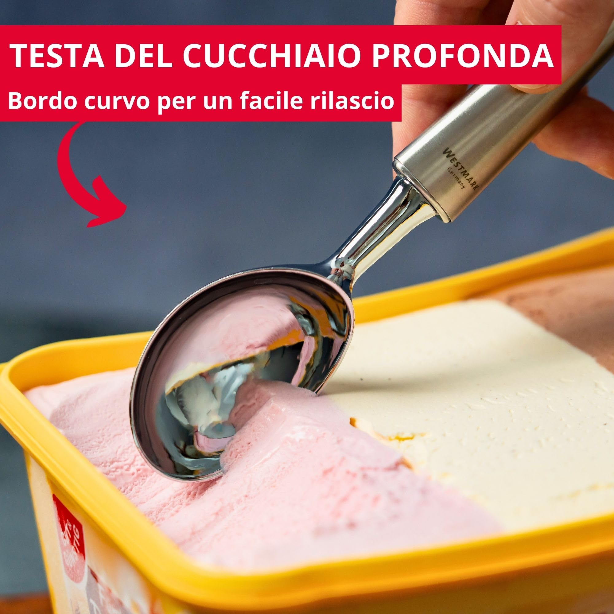 Porzionatore Gelato Meccanico In Acciaio Inox - Per Gelaterie E Casa