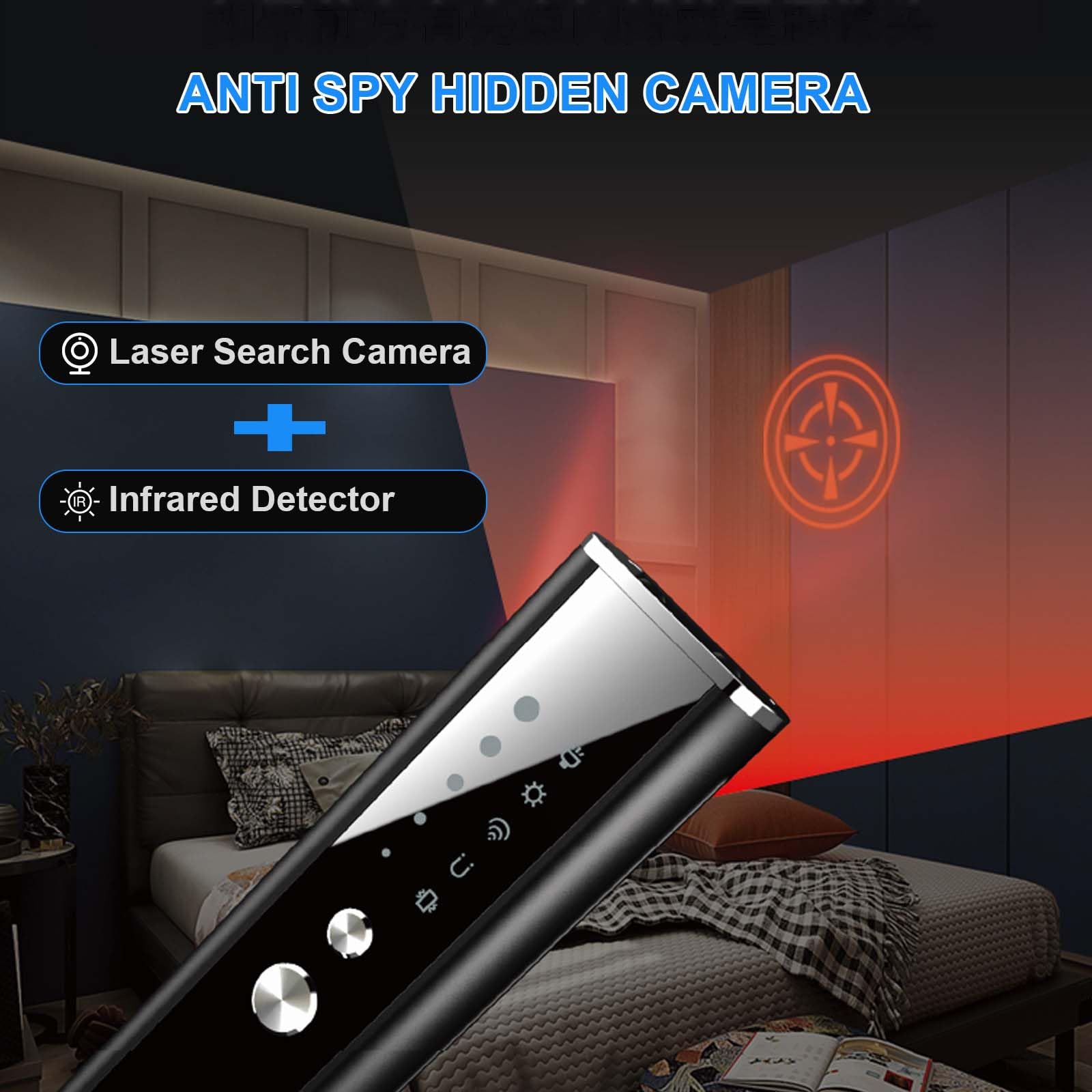 EWENYS Detector voor camera's en verborgen microfoons