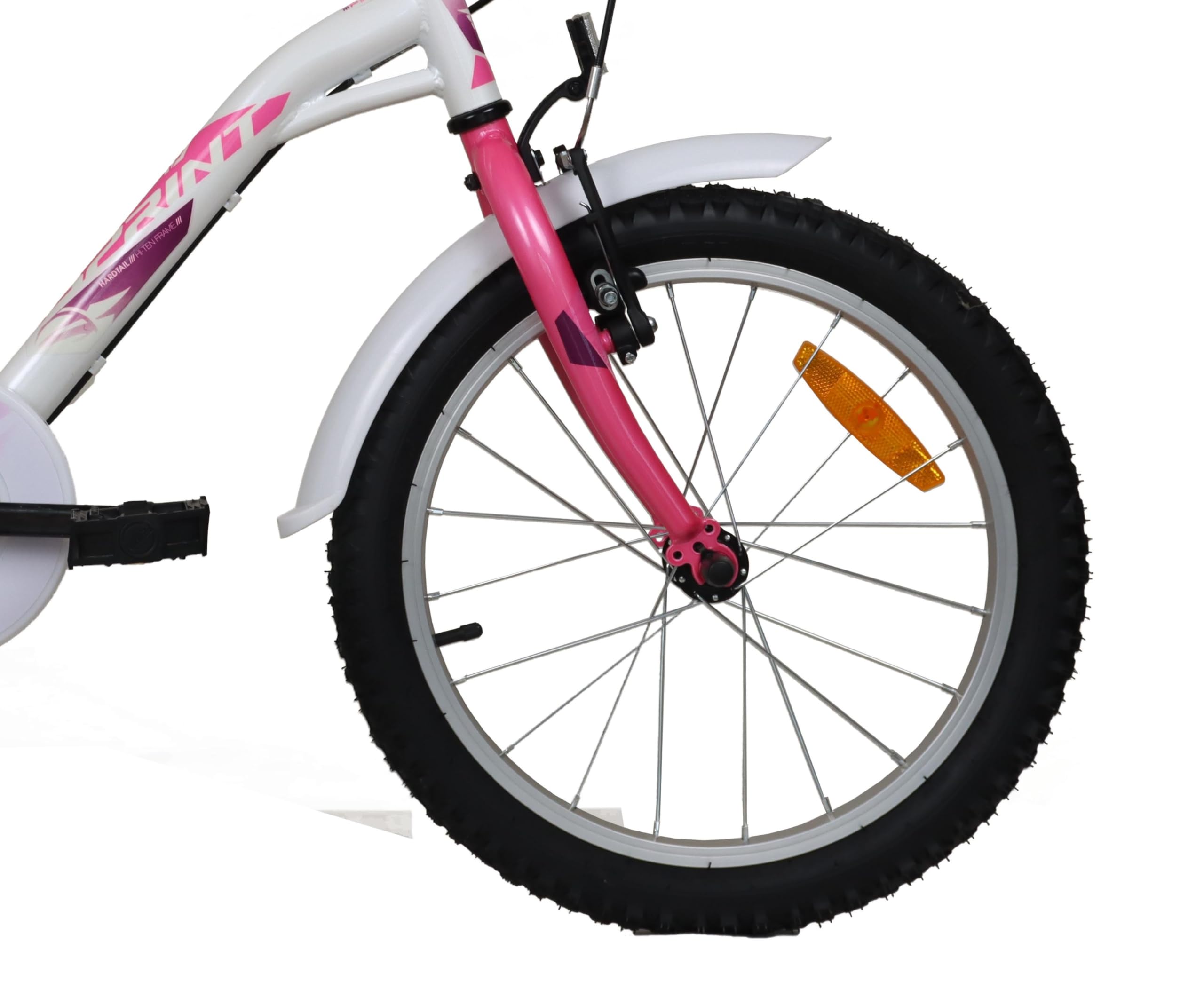 Bicicleta 18 Pulgadas niña | Bicicleta niña 6-8 años + Frenos V-Break + Estabilizadores + Cuadro Acero | Segura y Resistente