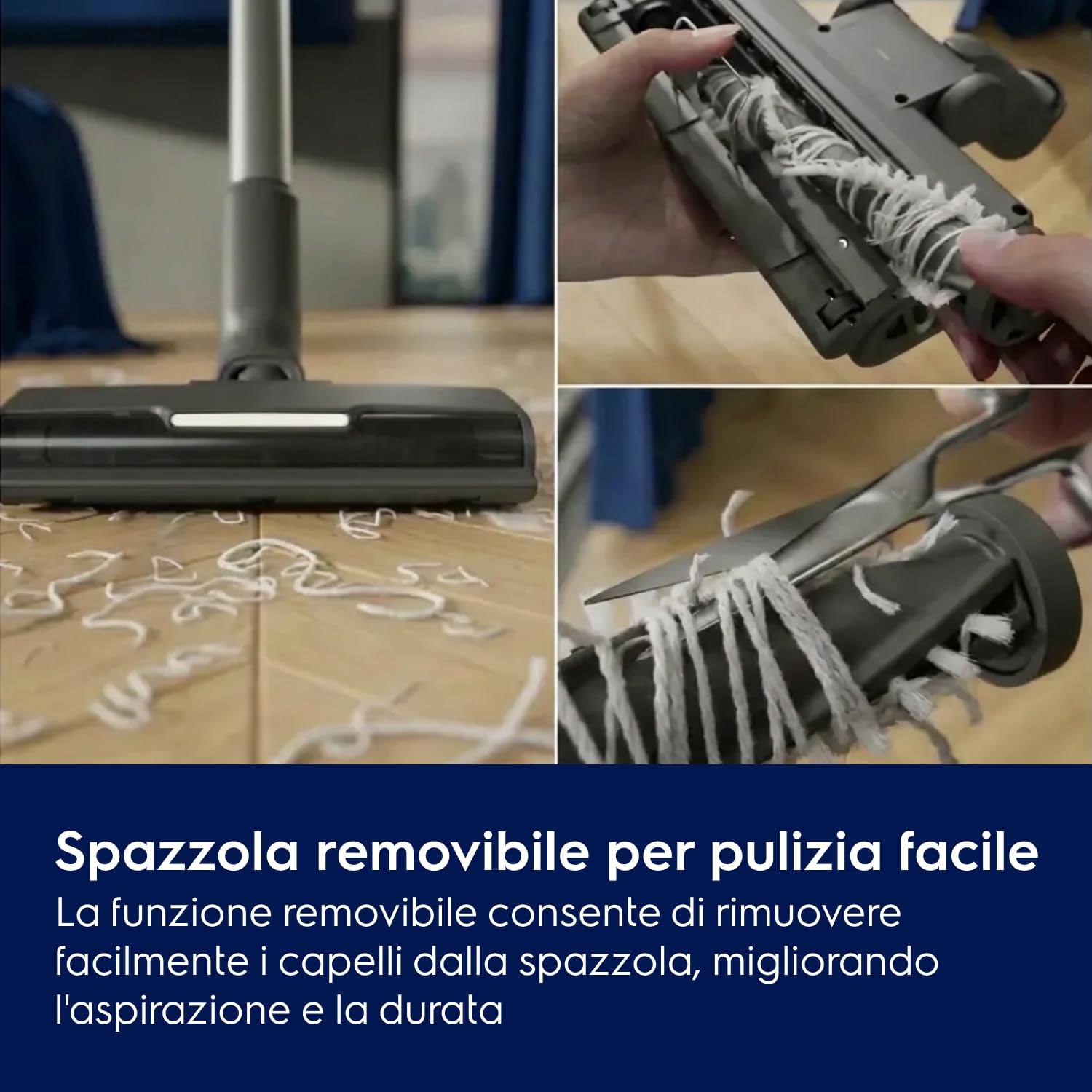 Electrolux Aspirapolvere Senza Filo Serie Clean 600, 40 min di Autonomia, EP61CB21OG, Potente e Portatile, Spazzola Con Rullo Motorizzata, Spazzola Per La Polvere, Lancia con LED, 79 dB, Verde