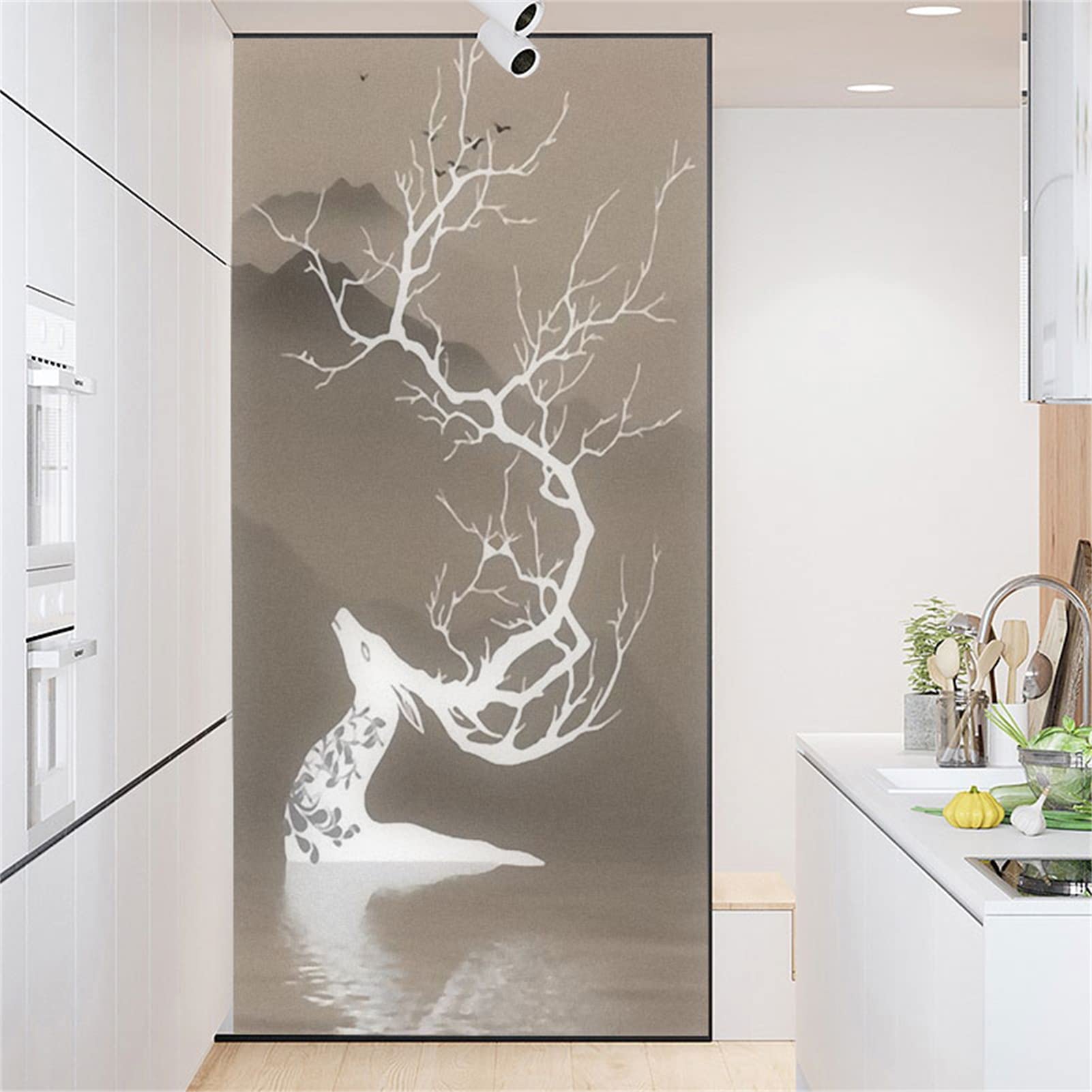 Wandaufkleber Sonnenblume Und Biene - PVC Deko Für Wohnzimmer 20x30cm