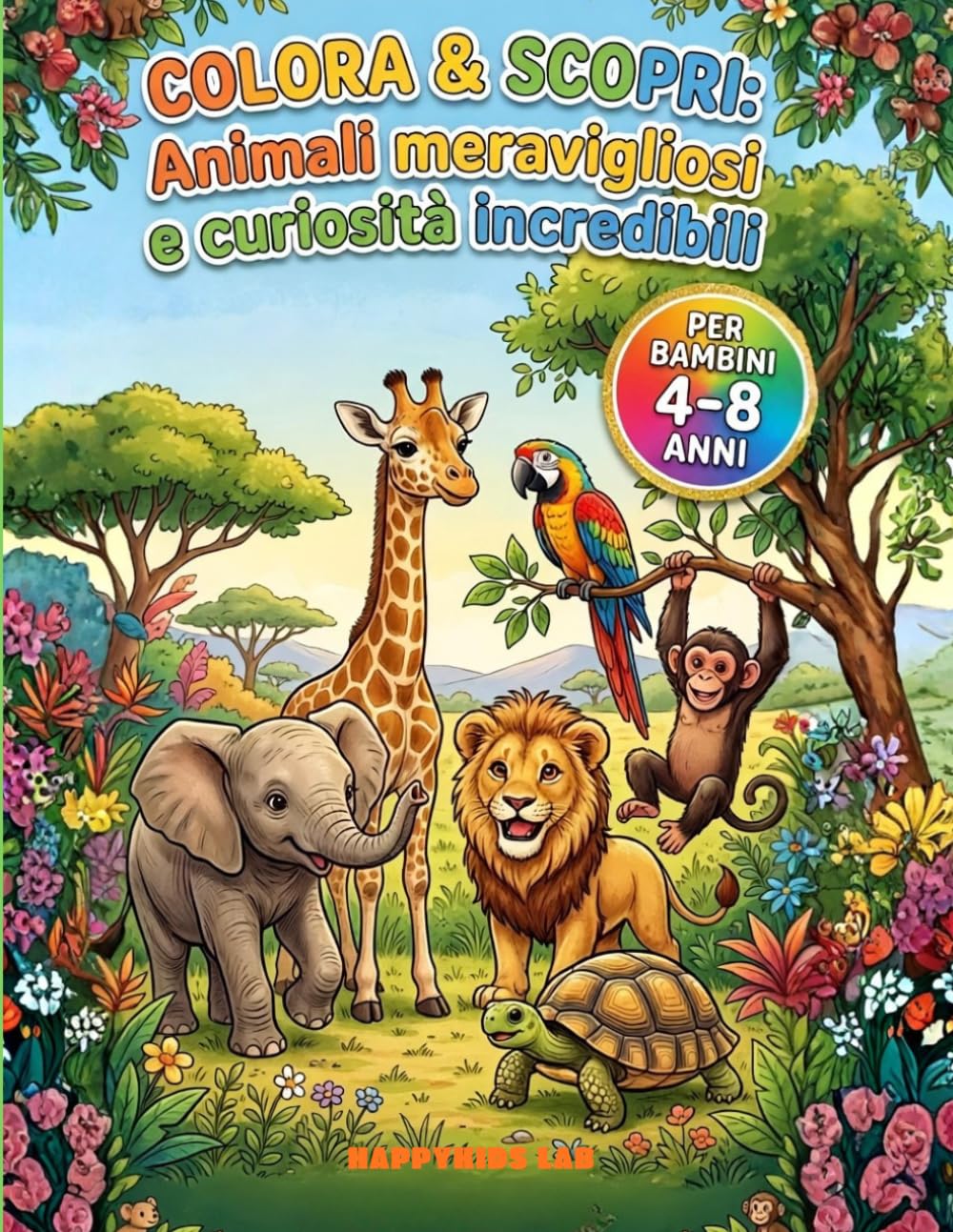 COLORA e SCOPRI: Animali Meravigliosi e Curiosità Incredibili!: Libro da colorare con disegni di animali e curiosità divertenti – perfetto per bambini ... la natura e vogliono divertirsi imparando!