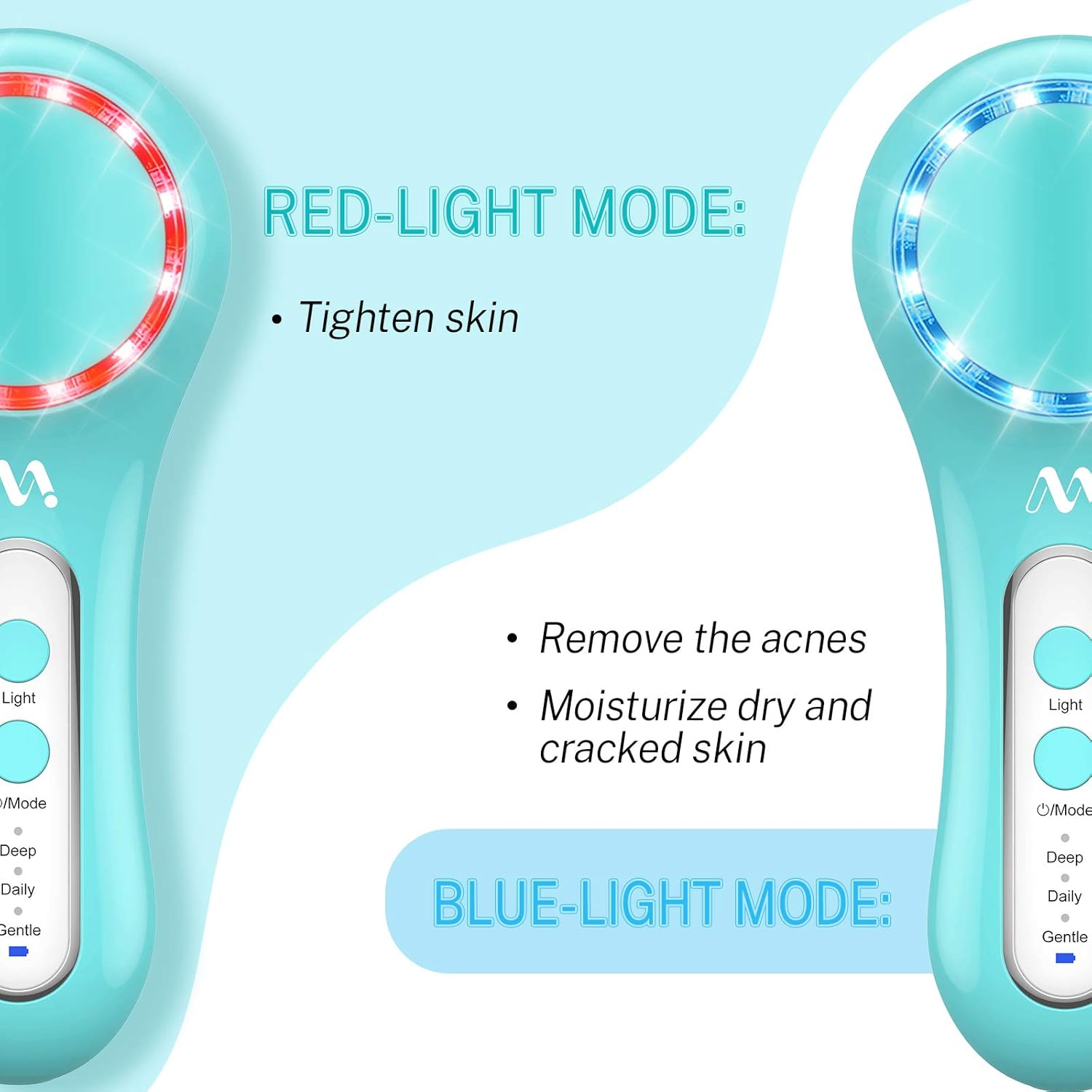 Electric Facial Cleansing Brush Waterproof Face Brush Spin Rechargeable Misiki IPX7 Exfoliating Face Brush with 3 Mode, 5 Brush Head for Exfoliating, Massaging, Removing Blackhead : Everything Else