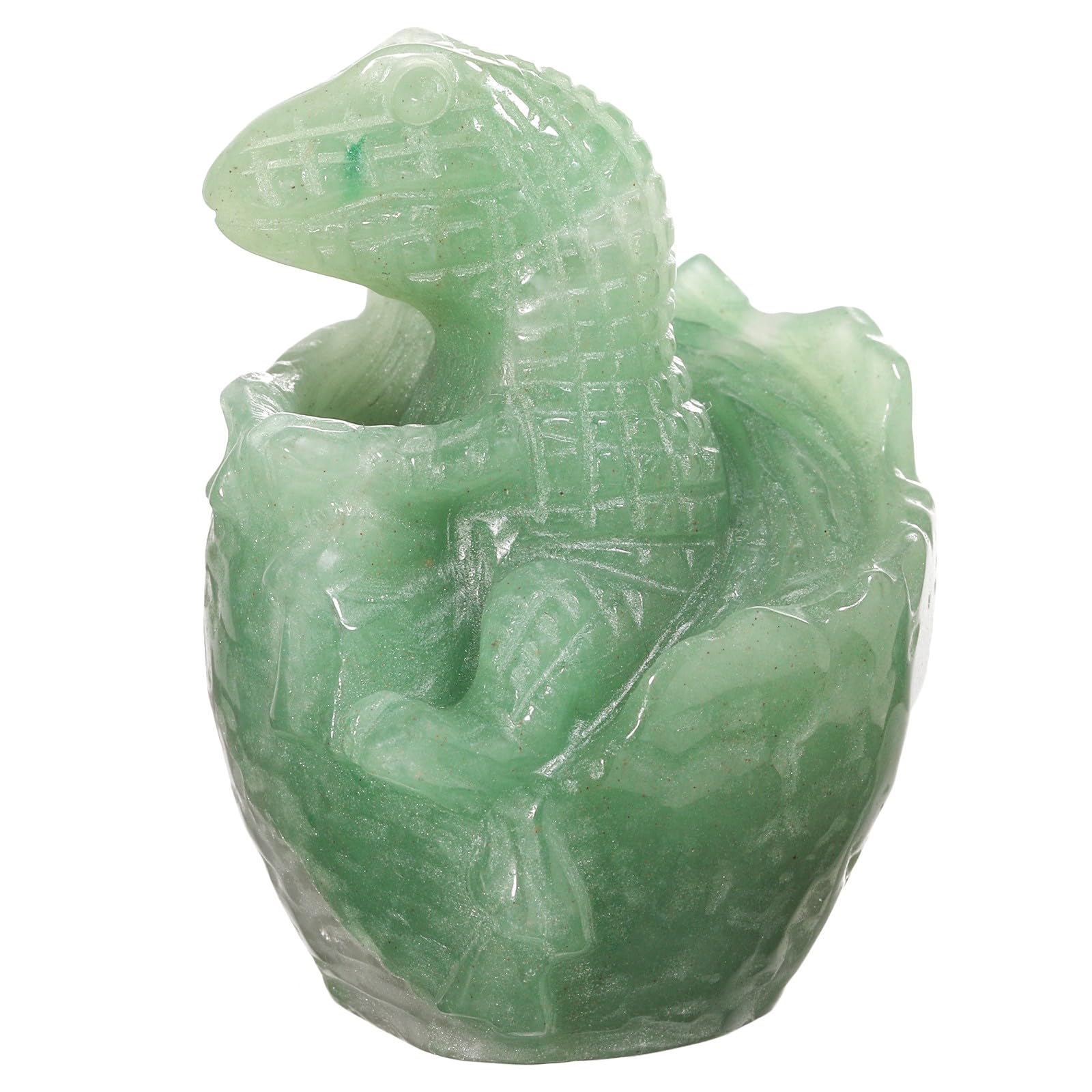 KYEYGWO Crystal Dinosaur Egg Hatchling Figurine