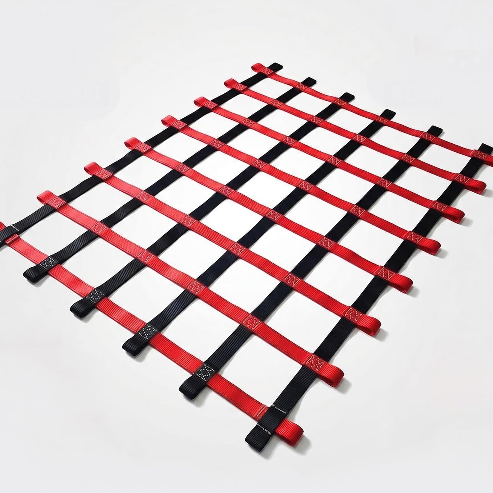 Ninja - Red de escalada de obstáculos para niños, tamaño personalizable de 5 x 7 pies, cincha duradera para diversión segura al aire libre, ideal para casas en árboles y aventuras de escalada