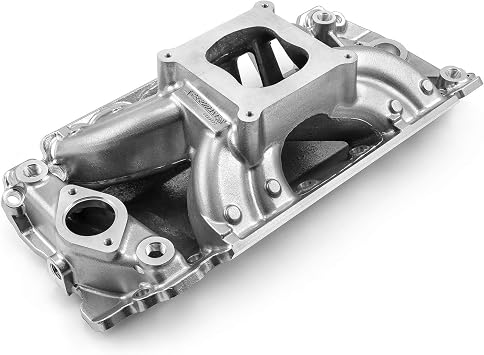 Speedmaster 1-147-023 Compatible with Chevy BBC 454 Rect Port HiRise Aluminum Intake Manifold [Polished]