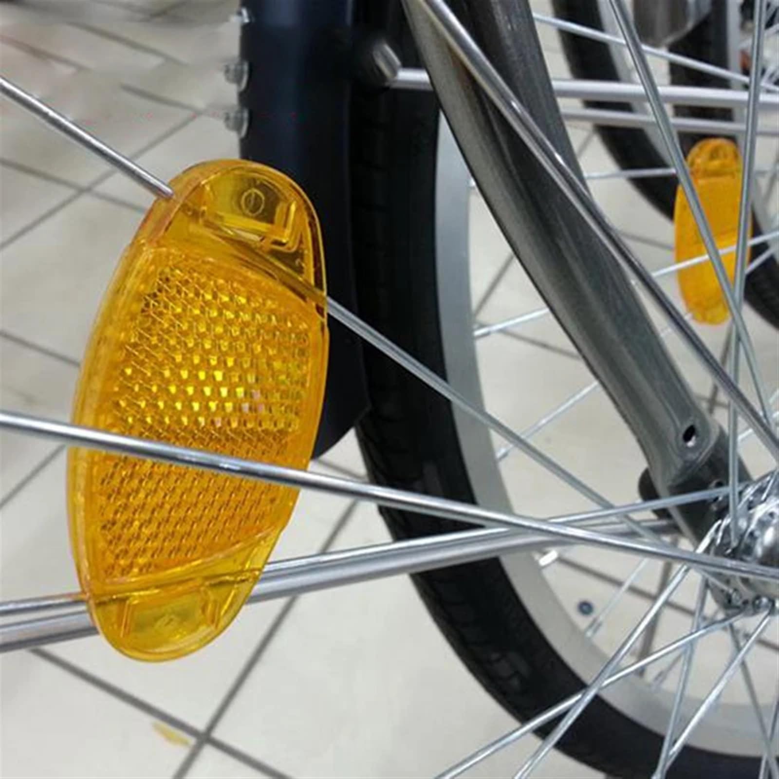 Réflecteur de sécurité pour rayons de vélo de route - Clip réfléchissant - Accessoires de vélo