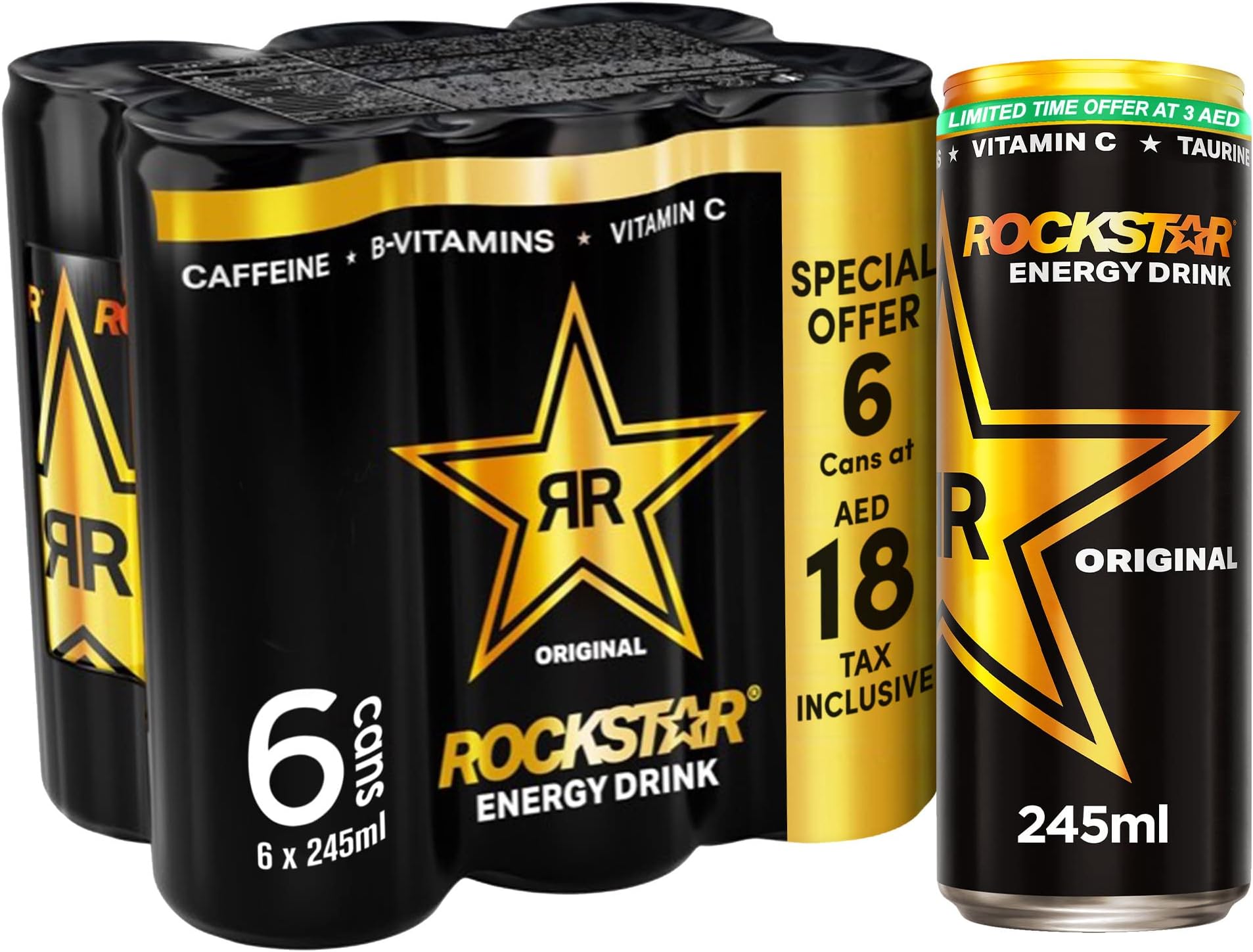 Energy Drink, Original, 245ml, pack of 6