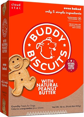 Buddy Biscuits Golosinas saludables para perros horneadas al horno crujientes de grano entero y horneadas en los Estados Unidos Buddy Biscuits Golosinas saludables para perros horneadas al horno crujientes de grano entero y horneadas en los Estados Unidos