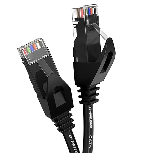 G-PLUG Cable Ethernet Cat 6 Cable Ethernet Cat6 Lightning Fast Cable LAN con velocidades de hasta 1000 mbps Cable de red con conector Rj45