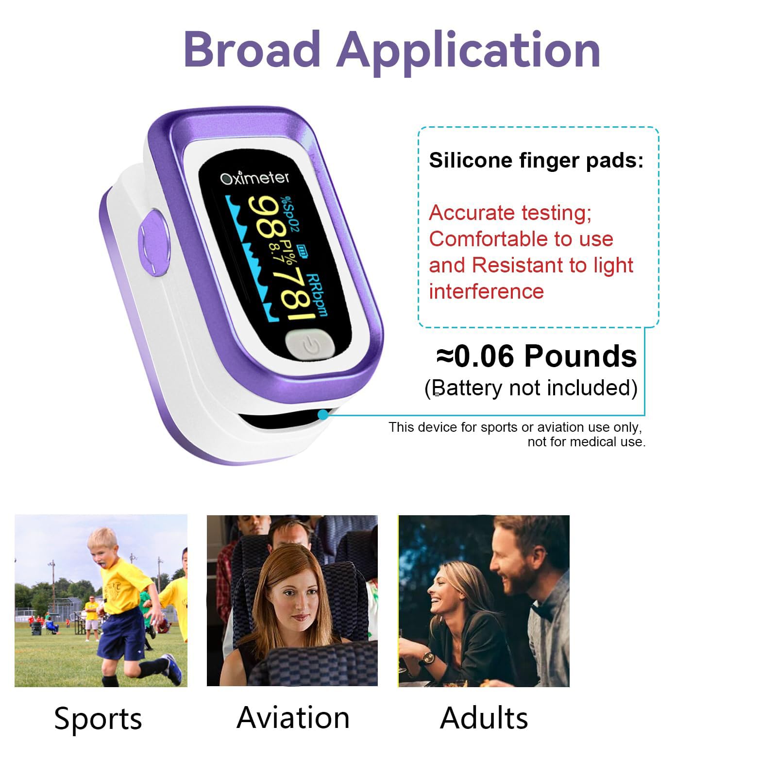 Fingertip Pulse Oximeter - Purple -4 Fingertip Pulse Oximeter - Purple -4