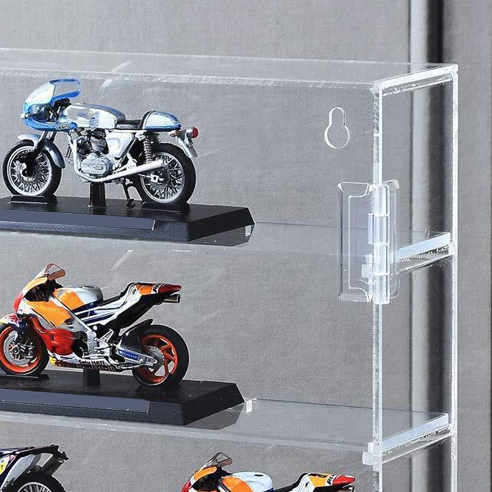 Vitrina transparente con construcción acrílica para figuras de acción | Interior espacioso a prueba de polvo para colecciones de modelos, decoración del hogar, estante de exhibición