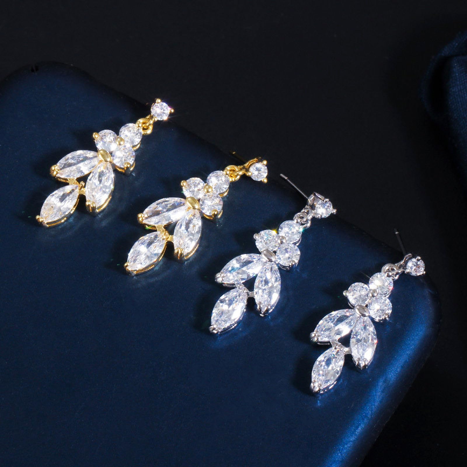 Joyería Nupcial de Boda para Mujer, Collar AAA+Zirconio Conjunto de Joyas Libres de Alergia Boda Compromiso Regalo de Cumpleaños, Conjunto de Joyería Nupcial para Mujer para Festival