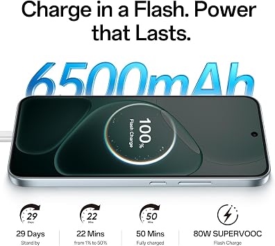 OPPO A6 Pro 5G Smartphone, 8+256GB, 6500mAh, 80W, 120Hz AMOLED, Titanium