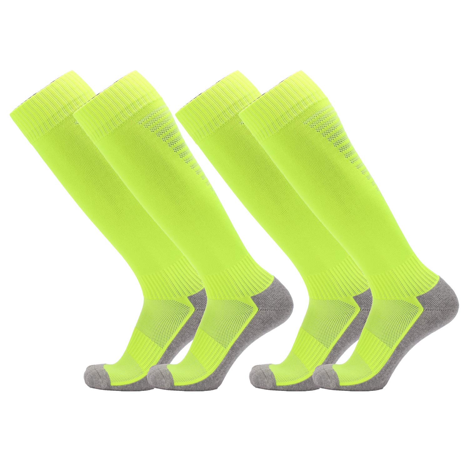 FitlivaKnee High Boot Socks for Men Women Cotton-Comfy-Multicolors (2/3 pairs)