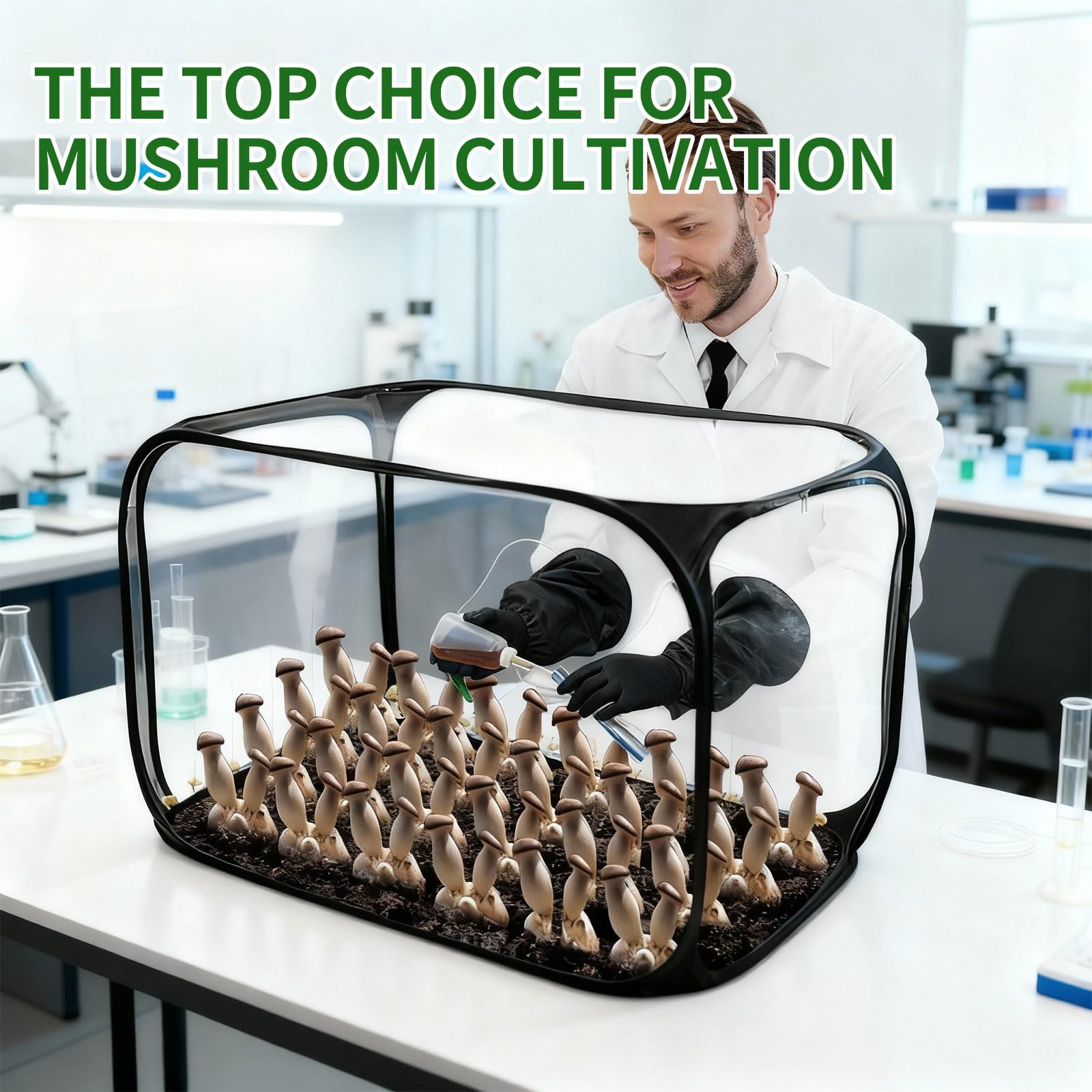 Still Air Box, tenda per la coltivazione di funghi, grande stazione di lavoro ad aria pulita, robusta cappa per coltivare borse, coltivatori e scienziati domestici