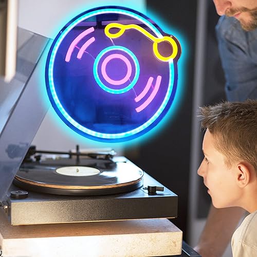 Miniatura 2 de Letrero de neón regulable para decoración de pared, letrero de arte musical en vivo para dormitorio, bar, cumpleaños, Navidad, hotel, estudio de