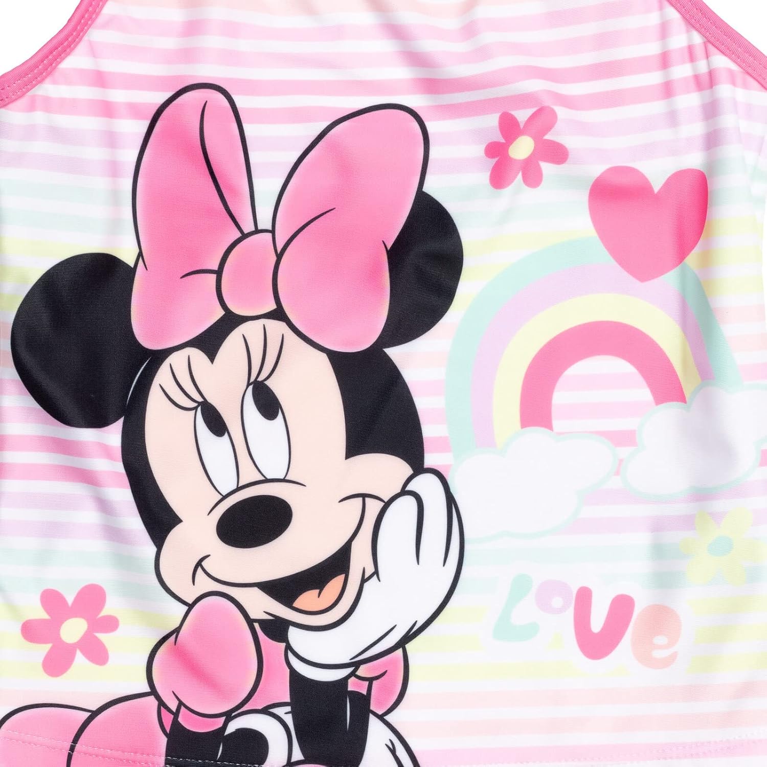 Disney Princess Minnie Mouse Frozen Tankini Top Bikini Bottom and Scrunchie 3 Piece Swimsuit Set Infant to Big Kid - Image 7