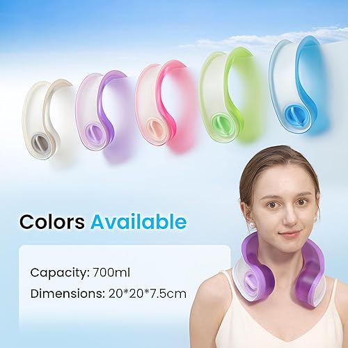 Miniatura 3 de samply Bolsa de hielo para el cuello para hombros, compresas frías reutilizables para lesiones, hinchazón y alivio del dolor, toallas enfriadoras de