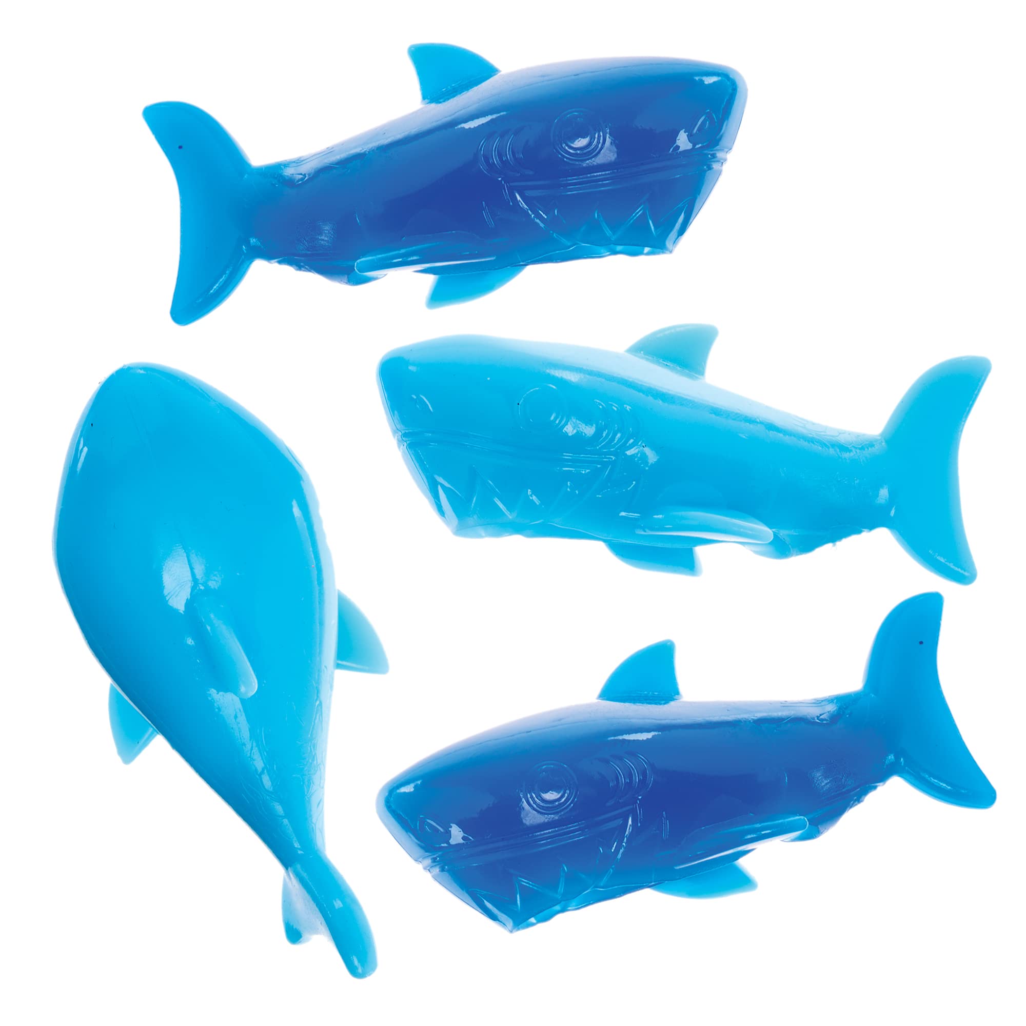 Baker Ross FX675 Stretchy Flying Sharks - Pack of 8, Party Bag Fillers for Kids