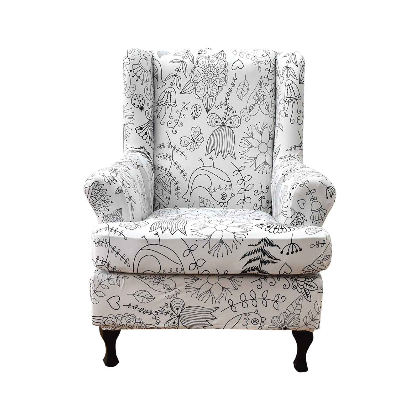 Housses De Chaise À Oreilles Housses De Fauteuil À Oreilles Housse De Pouf Extensible Housse De