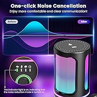 Vista 3 de SINWE Micrófono para juegos con cancelación de ruido y control de ganancia: micrófono USB para streaming, juegos, podcasts, PC, PS4, incluye filtro