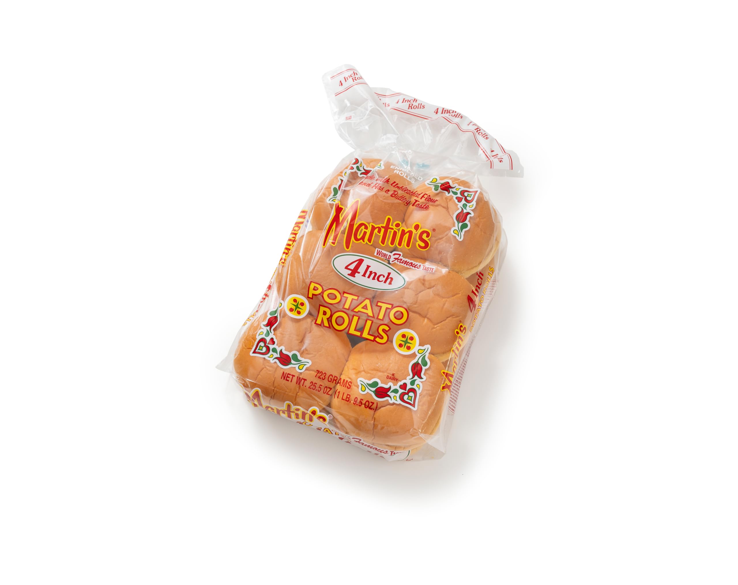 Martins Famous Potato Rolls 4inch 12 Pack
