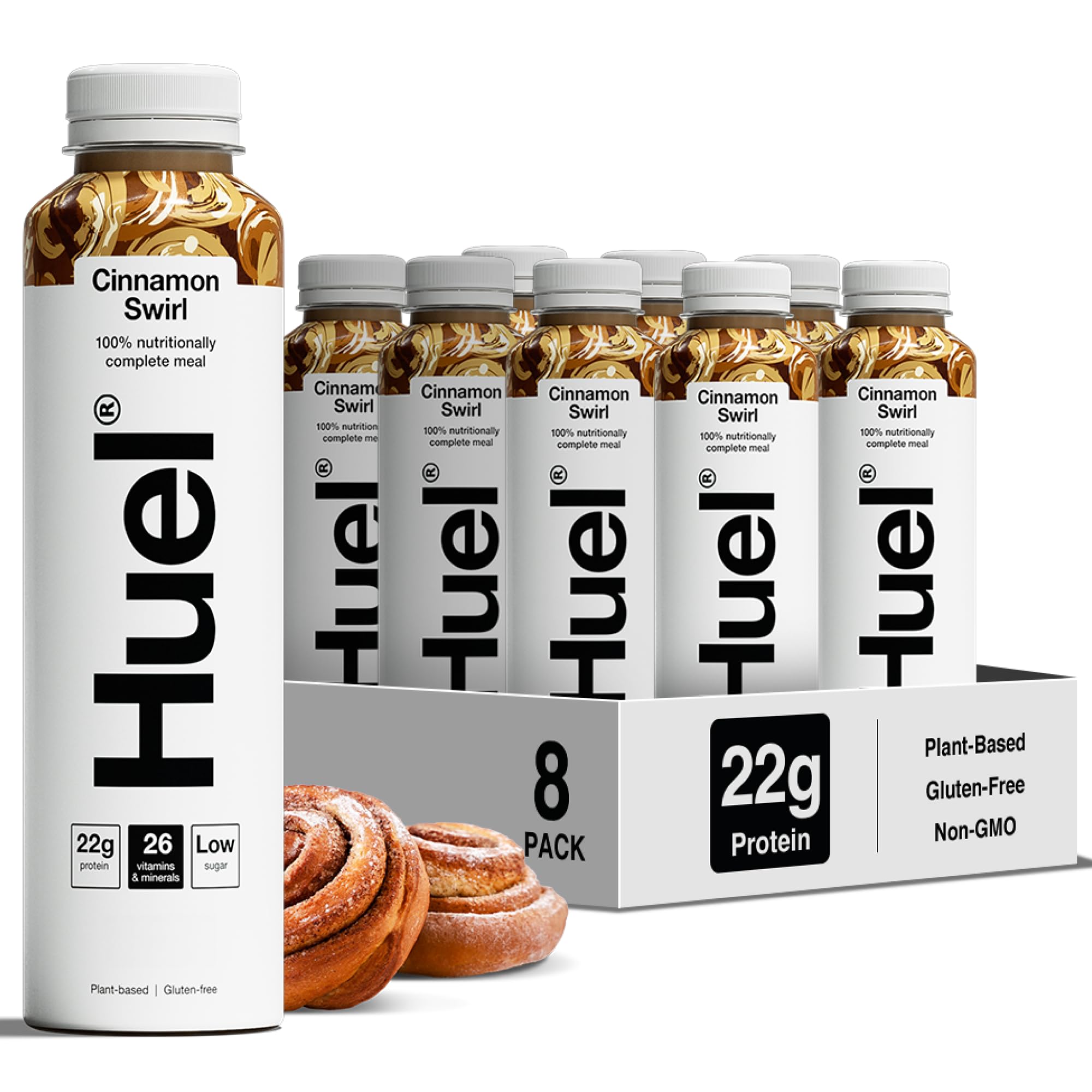 Huel Ready-to-Drink Meal | 8x500ml 20g Protein | Cinnamon Swirl