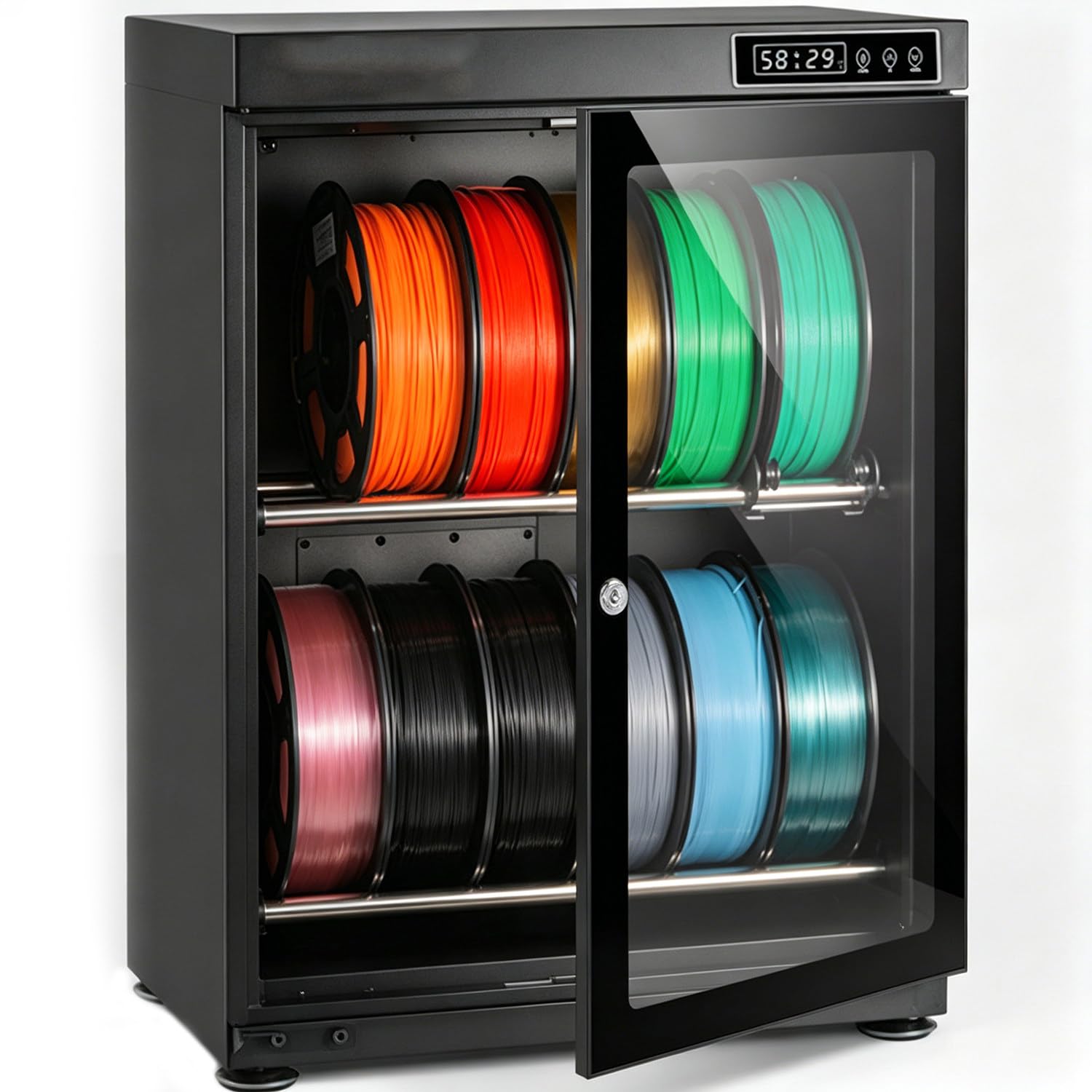 Qiang Multicolor Filament Dryer 3D Printer Holder With Humidity Control Rh25%–Rh60% 70L